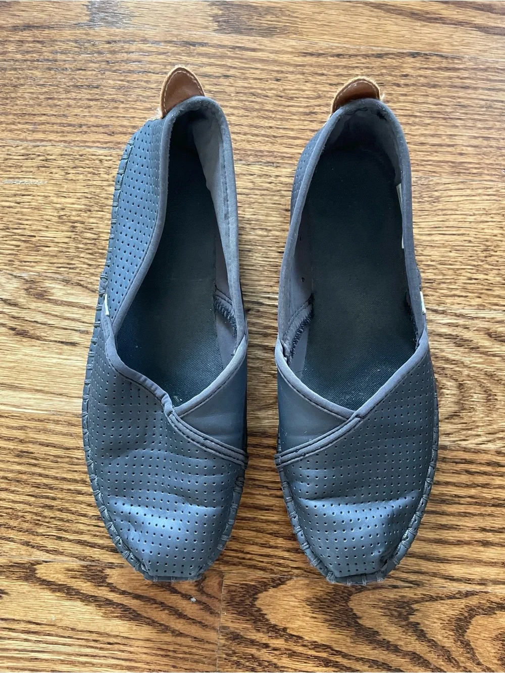 Toms perforated slip-n Espadrilles - dark gray size 7